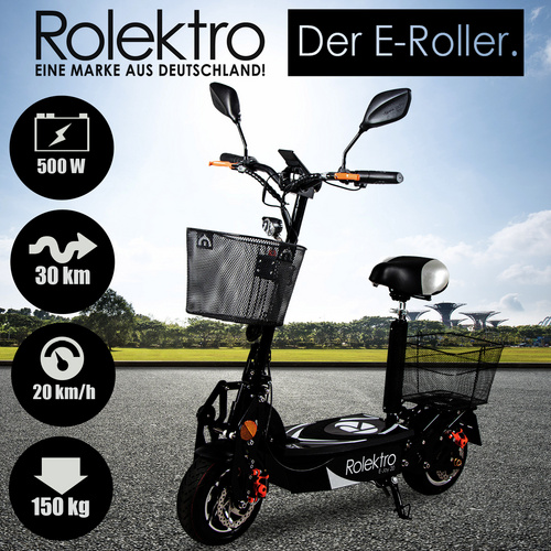Rolektro Elektroroller »E-Joy«, max. 20 km/h, Reichweite: 32 km
