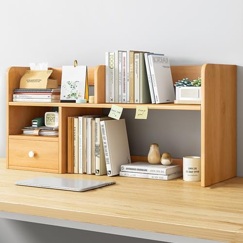 Schreibtisch-Organizer-Regal, Schreibtisch-Stalloberteil, nur Wohnheim, Bücherregal-Desktop, Mehrzweck-Bücherregal-Aufbewahrungsorganisator, für das Heimbüro
