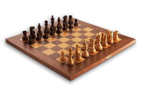 MILLENNIUM Supreme Tournament 55 – elektronisches Echtholz-Schachbrett in Turniergröße. Mit vollautomatischer Figurenerkennung und 81 LEDs zur Zuganzeige. Für online und offline Anwendungen M850