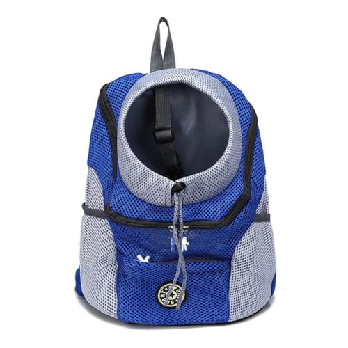 Frdun Tragbarer Haustier-Rucksack mit glattem Reißverschluss, belüftete Netztasche, ideal für Reisen, Wandern, Camping