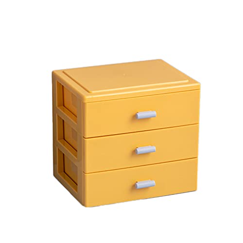 Schubladenbox Schreibtisch Organizer Stapelbare Box Truhe Kunststoff Schubladeneinheit Stapelorganisator für Kleiderschrank Badezimmerschmuck Aufbewahrungsboxen, 17 x 13,5 x 16 cm