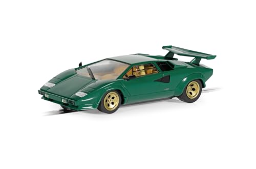 Scalextric C4500 Lamborghini Countach - Green Cars - Street & Rally für Slotcar-Rennsets