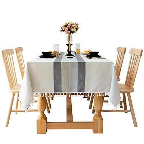 PLYY Tischdecke Rechteckige Tischdecke Baumwolle Leinen Tischtuch Geeignet für Home Küche Dekoration Tischdekoration, Verschiedene Größen-140x270cm
