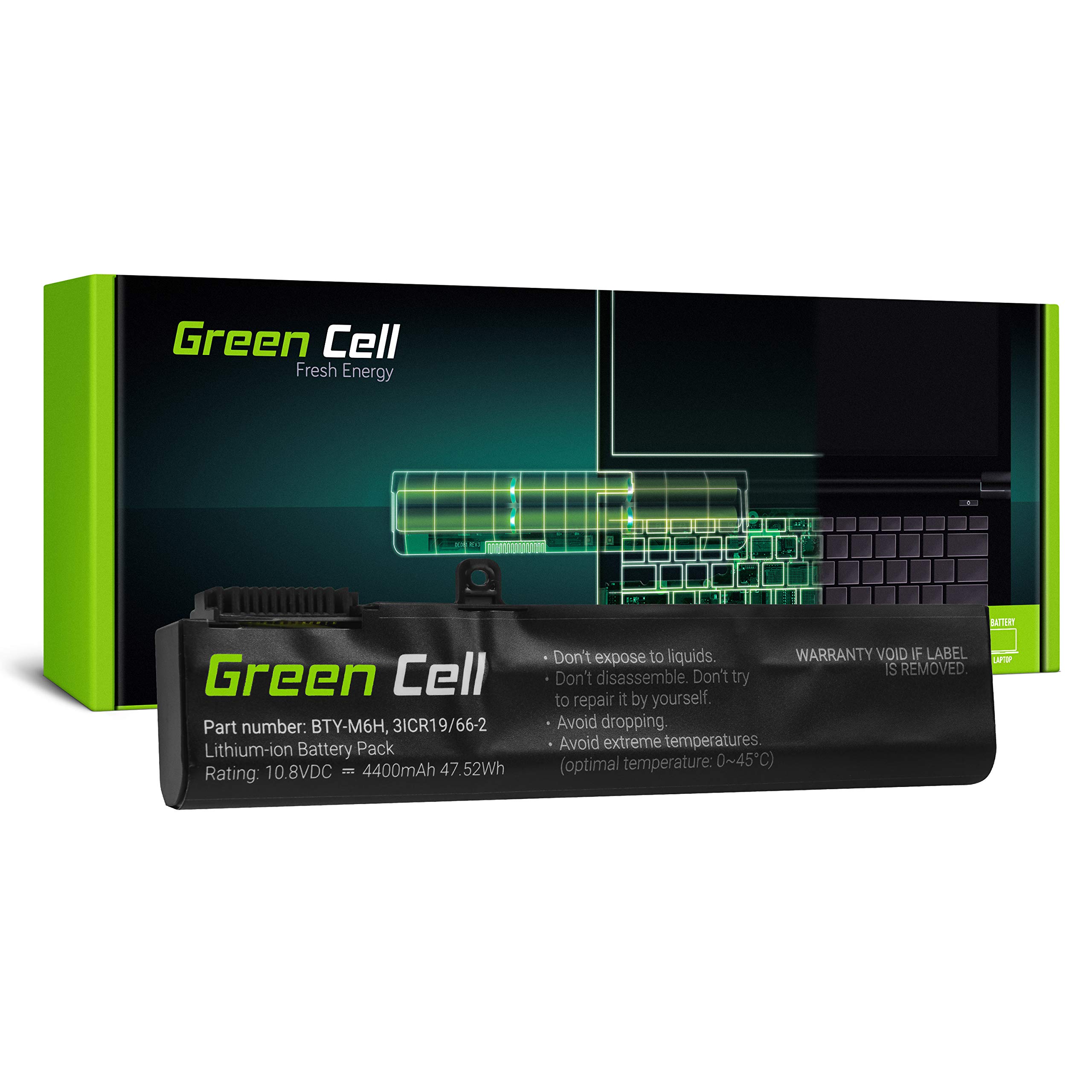 Green Cell BTY-M6H Laptop Akku für MSI GE62 GE63 GE72 GE73 GE75 GL62 GL63 GL73 GL65 GL72 GP62 GP63 GP72 GP73 GV62 GV63 GV72 GF62 GF72 PE60 PE62 PE70 PE72 2QE 7RD 7RDX 7RE 8RC 8RD 8RE MS-16J3