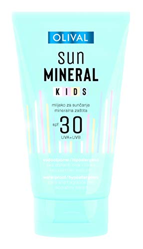Olival Sun Mineral Kids Sonnenmilch LSF 30 - Sonnenschutz, der speziell für empfindliche Kinderhaut entwickelt wurde. Hochwirksames UVA/UVB-Filtersystem mit Lichtschutzfaktor 30