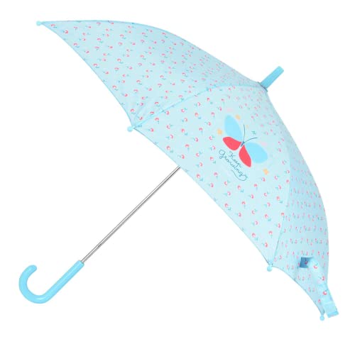 Safta - Manueller Regenschirm, 48 cm, Blackfit8, Schmetterling, 48 x x cm, mehrfarbig (342243119)