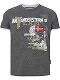 Jan Vanderstorm Herren T-Shirt Sölve dunkelgrau L - 52/54