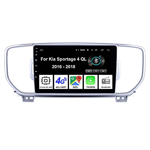Car Multimedia Autoradio Doppeldin Radio Mit Navigation Für Kia Sportage 4 QL 2016-2018 Auto Zubehör Einfügen Und Verwenden Navigationsgeräte GPS Car Video Player Steering Wheel Control