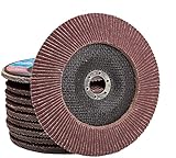 115 mm Fächerscheiben Körnungen P40-P120 Flap Disk für Winkelschleifer Aluminium Oxid Schleifteller Rot Schleifscheibe (50, P40)