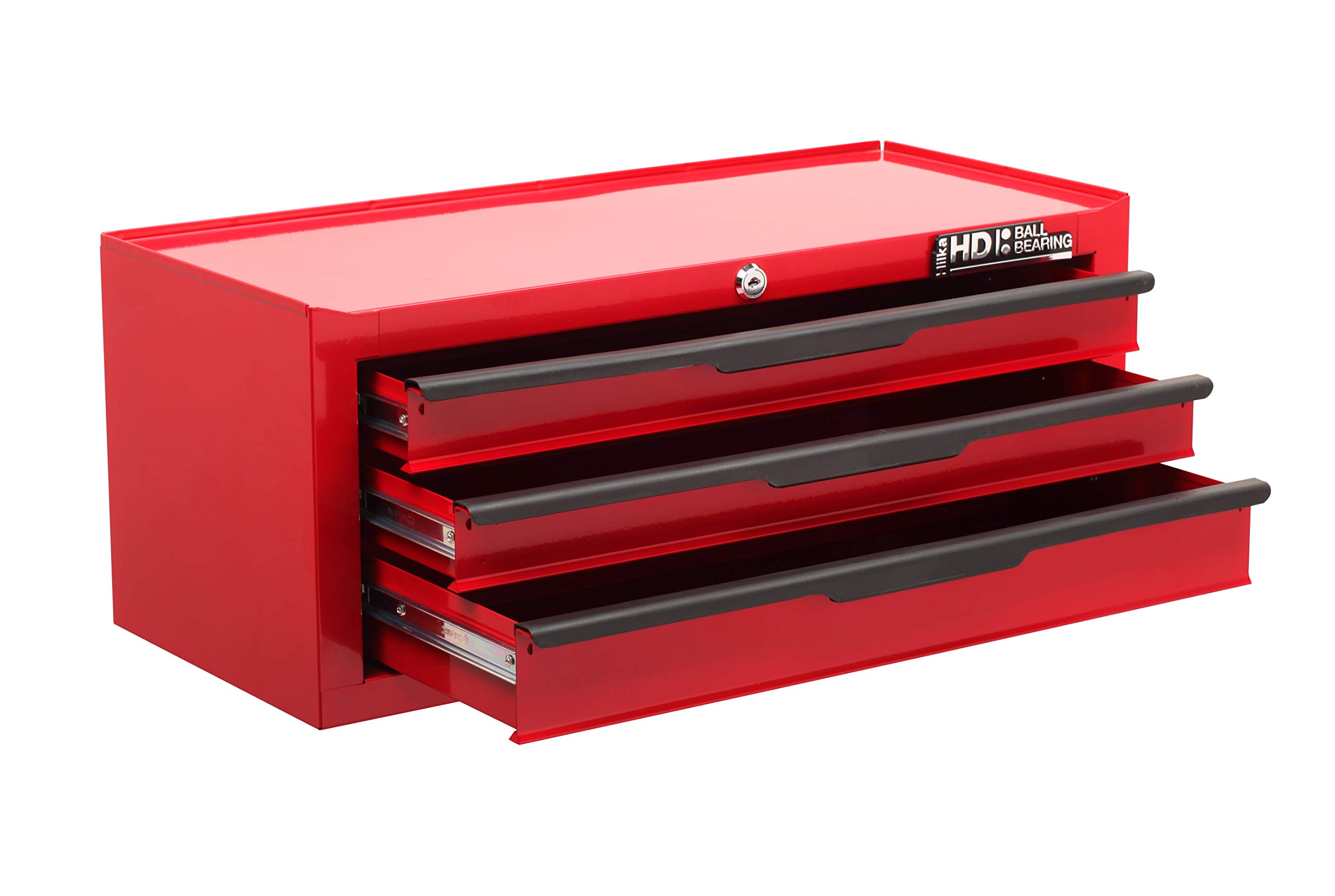 Hilka G301C3BBS - Durable 3-Drawer Tool Chest,Red