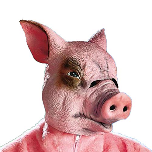 Amakando Schweinemaske Schweinsmaske Schwein Maske Schweine Maske Faschingsmaske Karnevalsmaske Tiermaske Ferkel