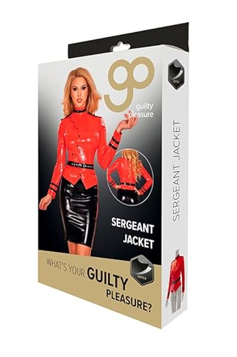 Guilty Pleasure Fetish Wear gp datex sergeant jacket red, s Lingerie Fetish Red Größe: S