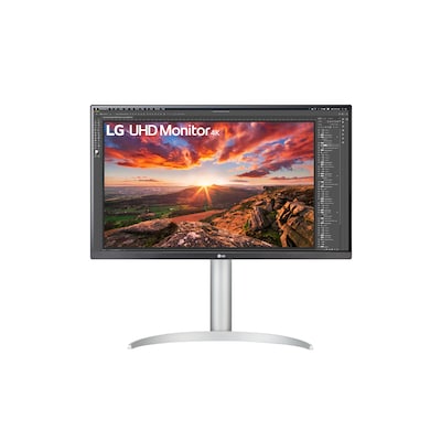 LG 4K UHD Monitor 27UP850N-W.BEU 68,4 cm - 27 Zoll, IPS-Panel, AMD FreeSync, VESA DisplayHDR 400, schwarz weiß, 400 cd/m², Schwarz/Weiß