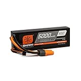Spektrum 7.4V 5000mAh 2S 50C Smart Hardcase LiPo Battery: IC5
