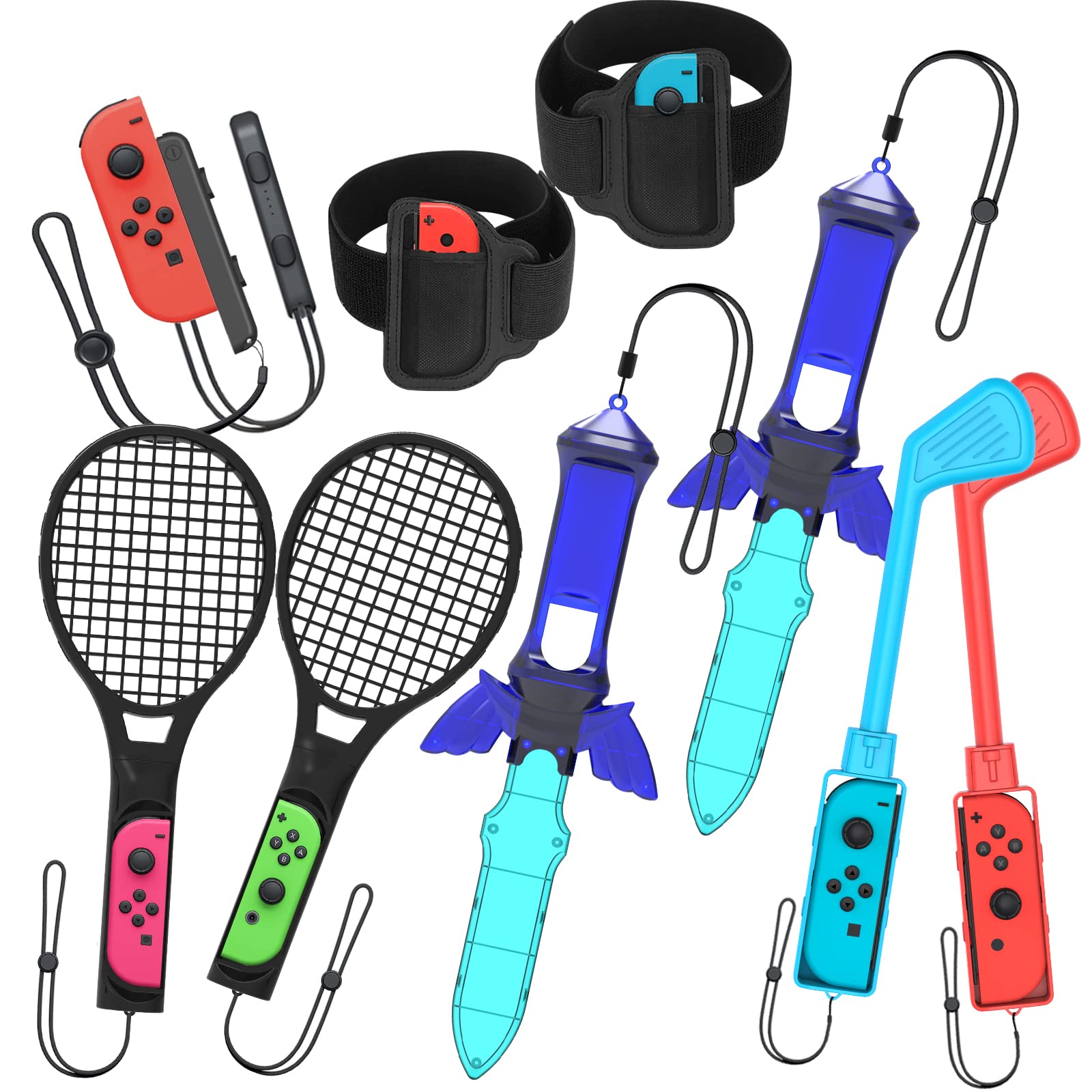 Numskull: Packung mit Sportzubehör für Nintendo Switch - Offiziell lizenziert, SONSTIGES, /