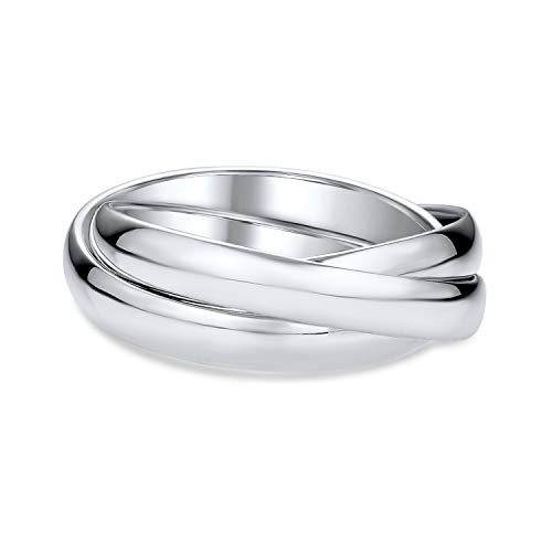 Einfache 925 Sterling Silber Kuppel Rollenrussische Paare Ehering Ring Für Frauen Für Männer