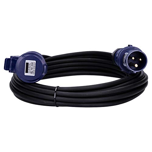 CEE-Kabel Verlängerungskabel Starkstromkabel 3-polig 230V H07RN-F 3G 1,5 16/3 16A IP44 Starkstrom 10m