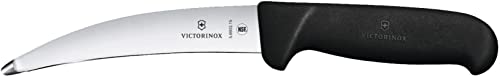 Victorinox Erwachsene Fibrox Gekrösemesser, Verdickte, Stumpfe Spitze Taschenwerkzeug, Schwarz/Mehrfarbig, 28 cm