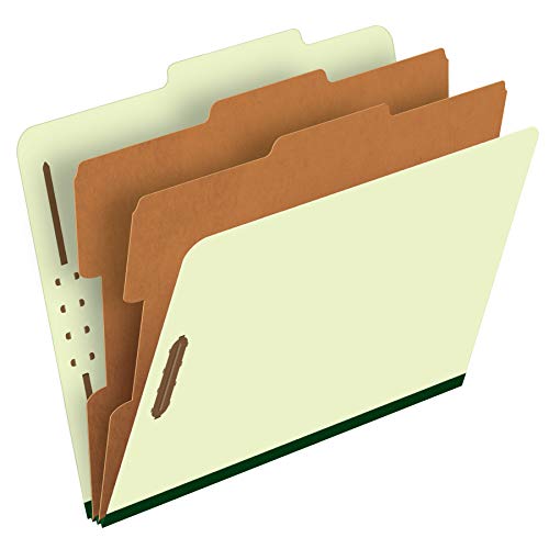 Pendaflex Classification Folders – 2 Dividers, Light Green, Letter, 10/BX (17173)