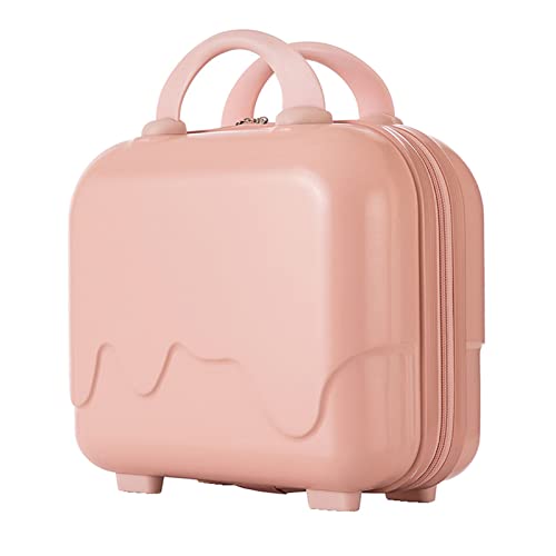 LUOFENG Tragbare 14-Zoll-Make-up-Reise-Handgepäck-ABS-Make-up-Koffer-Kosmetiktasche für Reisen, Camping, Frauen und Mädchen