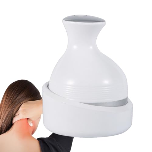Elektrisches Kopfhautmassagegerät, Kopfmassagegerät elektrisch - LED-Kopfmassagegeräte abnehmbar IPX7 wasserdicht - Elektrisches Massagegerät aus Silikon für Nacken, Schultern, Damen, Herren, Suphyee