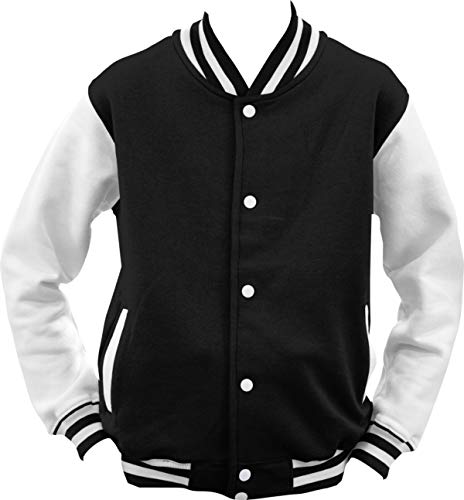 ShirtInstyle College Jacke Jacket Retro Style L,Schwarz