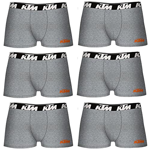 KTM Herren Xl-6er Set Hellgrau Boxershorts, bunt, XL