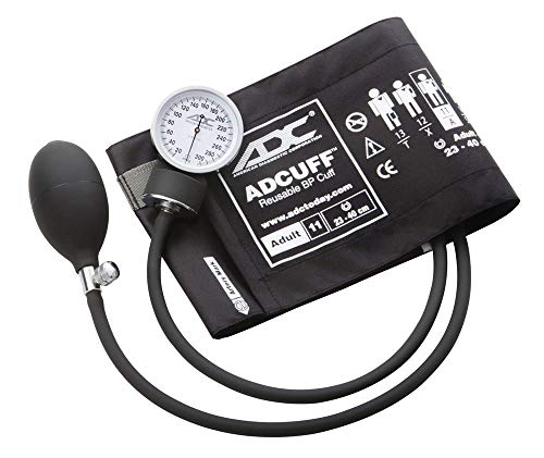 ADC Prosphyg 760-11ABK Blutdruckmessgerät mit Manschette für Erwachsene (Umfang 23-40cm), Schwarz