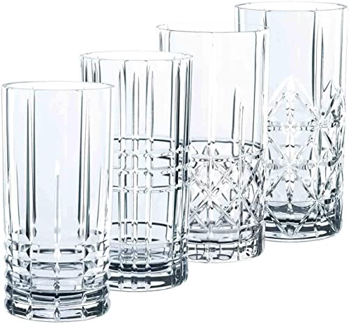 Spiegelau & Nachtmann, 4-teiliges Longdrink-Set, Kristallglas, 445 ml, Highland, 0097784-0