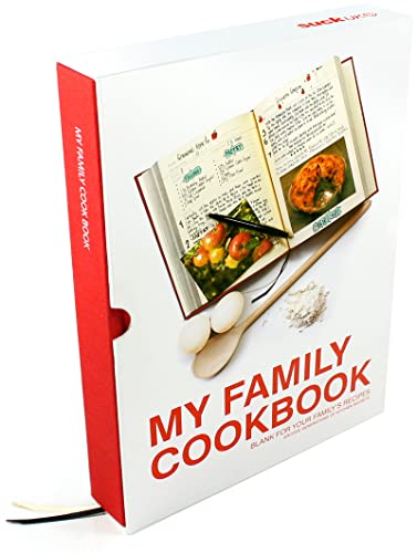 SUCK UK | Rezeptbuch für Ihre eigenen Rezepte | Mein Familienkochbuch | Rezeptbuch aus Karton | personalisiertes Lebensmitteltagebuch und Scrapbook