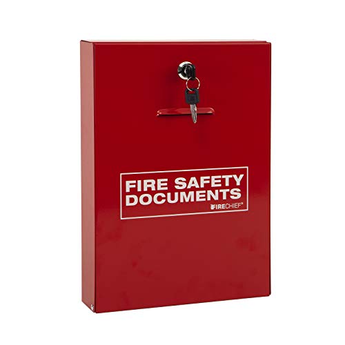 Firechief DHS1 Dokumententasche mit Schlüsselschloss, Rot