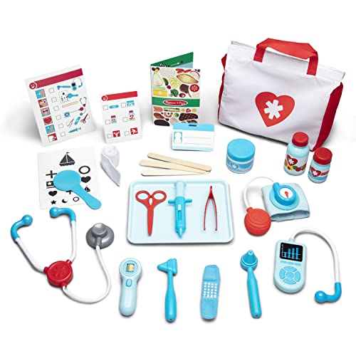 Melissa & Doug Get Well DoctorÆs Kit Play Set, The Original (25 Pieces, Great Gift for Girls and Boys - Kids Toy Best for 3, 4, 5, and 6 Year Olds)