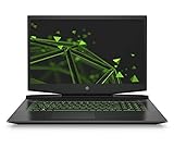 HP Pavilion Gaming Laptop 17,3 Zoll FHD 144Hz Display, Intel Core i5-11300H, 16GB DDR4 RAM, 512GB SSD, NVIDIA GeForce RTX 3050 4GB, Windows 11, QWERTZ Tastatur, Schwarz/Grün