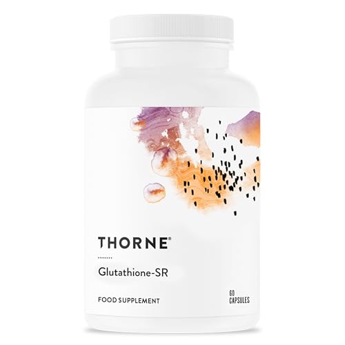 Thorne Glutathion-SR - Nahrungsergänzungsmittel mit verzögerter Wirkstofffreisetzung und Antioxidantien zur Unterstützung der Gesundheit von Leber, Gehirn, Herz, Lunge und Augen - 60 Kapseln