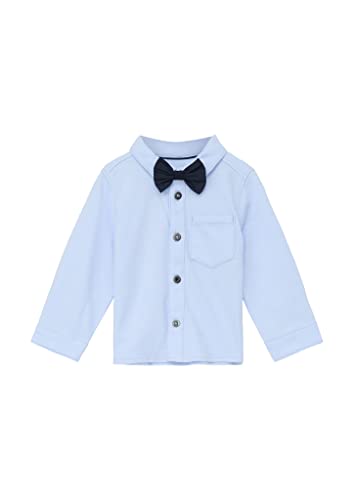 s.Oliver Unisex - Baby Hemd mit abnehmbarer Fliege weiß 68