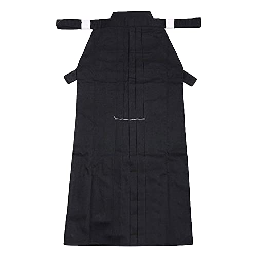 G-like Herren Kendo/Aikido Keikogi Hakama Kampfsport-Uniform, Nur Schwarz Hakama, XL/180