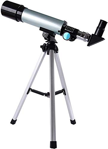 Astronomisches Teleskop, professioneller Refraktor für Erwachsene, tragbares 50-mm-Refraktorteleskop für Anfänger und Kinder, Okular Sr4 mm/h20 mm, Brennweite: 360 mm