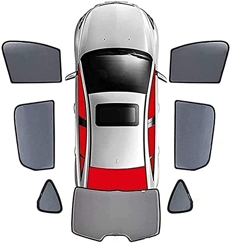 Auto-Seitenfenster-Magnet-Sonnenschutz für VW Sharan 2012-2019 Privacy Uv-Schutzabdeckung Netz Anti-MüCken-Atmungsaktives Einfache Installation Schwarz ZubehöR