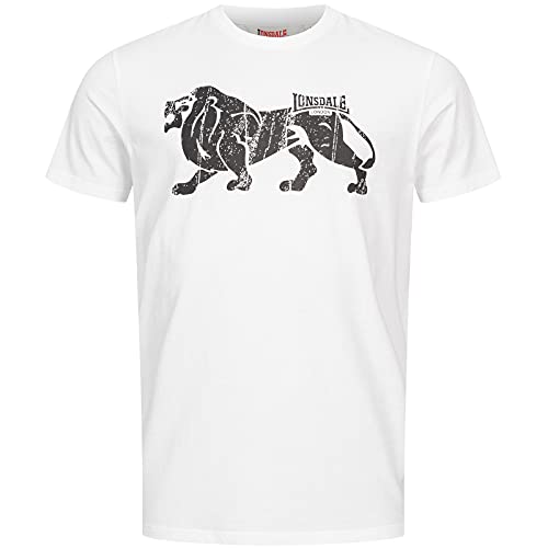 Lonsdale Men's ENDMOOR T-Shirt, White, XL
