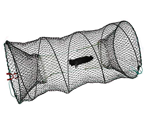 The Lord of The Tools 2 x Fischfangnetz aus Nylon und Legierung, für Krabben, Krabben, Garnelen, Aal, Elritze, Fischernetz