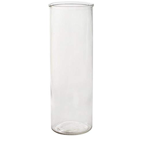 Annastore 6 x Zylinder Urban Living aus Glas 30 cm - Vasen - Blumenvase - Tischvase - Glaszylinder - Windlichter - Glaswindlichter Größe H 30 cm