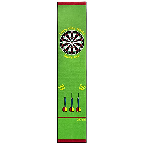 Dart Darts Teppich Dartteppich Dartmatte 290x60 cm Steeldart Dartpfeile Dartboard Zubehör Abwurflinie Schutz Gummi Dartscheibe verschiedene Designs Kingpower, Design:Design 08