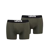 Levi's Mens Men's Solid Basic Boxers (6 Pack) Boxer Shorts, Black, L