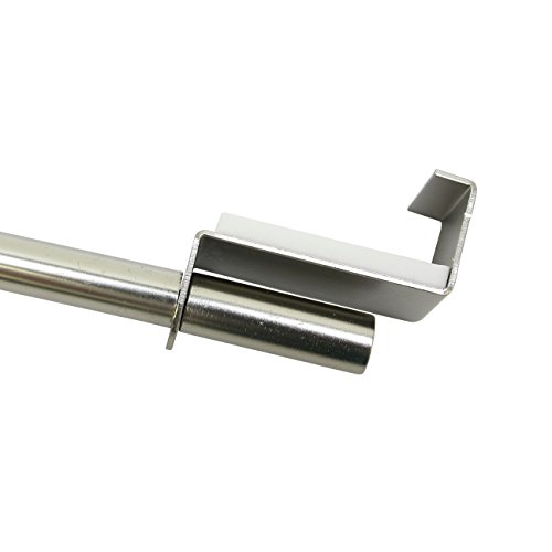 Gardinia Spannvitrage Ø 9 mm, Metall, ausziehbar 60-90 cm, weiss