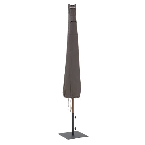 Classic Accessories Ravenna Garden Schirmabdeckung, Dunkles Taupe/Grau/Espresso (Durchmesser: 335 cm)