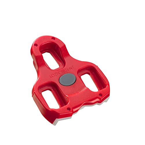 LOOK Cycle - KEO Cleat Fahrrad-Cleats mit Memory-Positionier-Funktion - Kompatibel mit Allen auf dem Markt erhältlichen Pedalen - Minimales Gewicht, kompakte Größe - 9° Winkelfreiheit - Farbe Rot