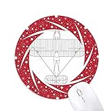 Okayest Best Quote Wheel Mouse Pad Round Red Rubber