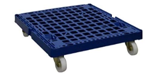 E.S.B. Kunststoff-Rollplatte aus HDPE enzianblau für Rollgitter Rollwagen Transportwagen