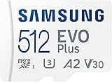 Micro-SD Evo Plus 512GB Speicherkarte für Samsung Galaxy A14, A34, A54, M04, M14, M54, F04, F14 Smartphones + Digi Wipe Cleaning Cloth