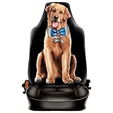 Autositzbezug Hund auf dem Sitz Beifahrer Schonbezug Auto Sitzbezug geil bedruckt und für Seitenairbag geeignet